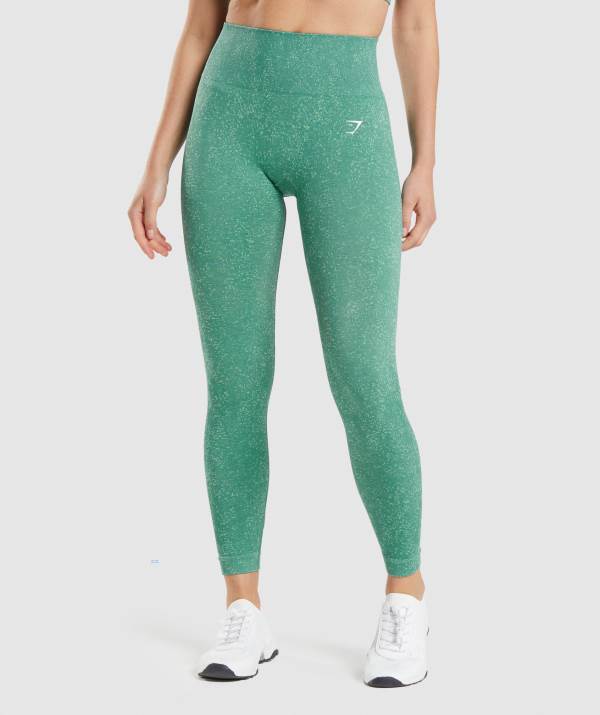 Damske Legíny Gymshark Adapt Fleck Seamless Tmavo Zelene Zelene | UC1932604